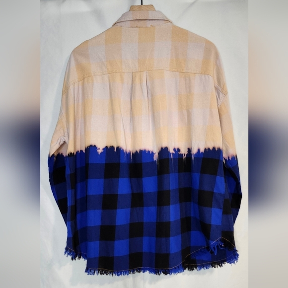 White Birch Womens Shacket Top Size M‎ Plaid Skater Grunge Punk Indie Sleeze - Picture 3 of 7